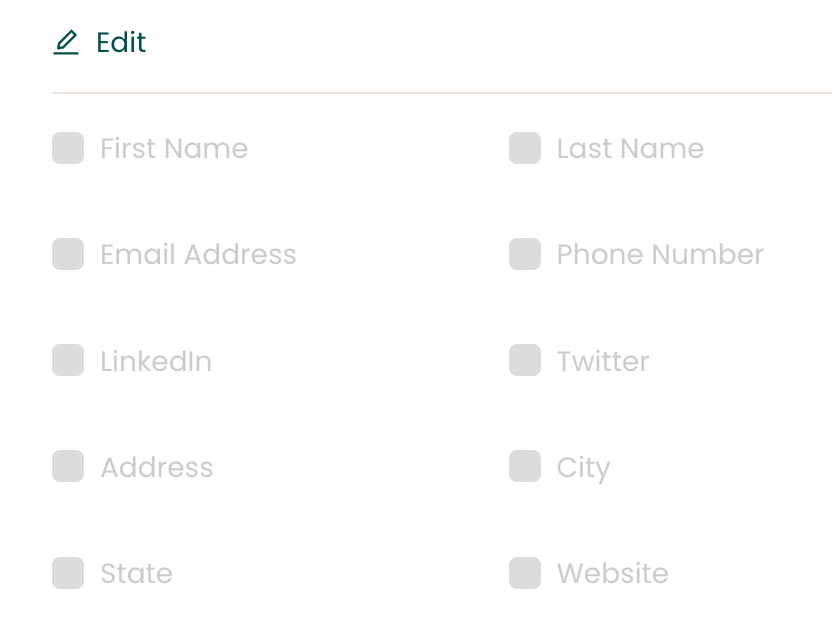 Easily click to hide or show URLs on your resume