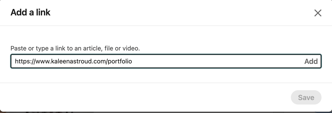 Adding links to your linkedin profile is easy