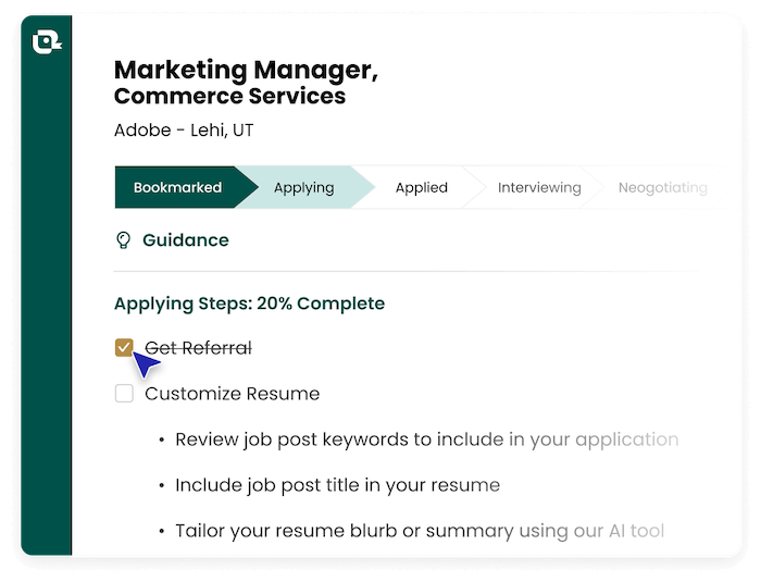 A graphic of Teal's built-in guidance