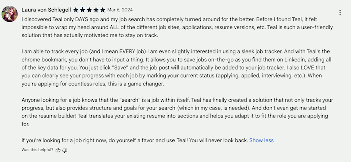 A Teal review
