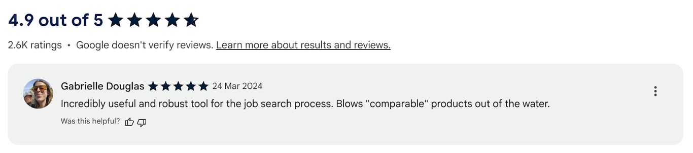 Teal chrome extension review on Google Web Store