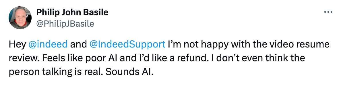Indeed Resume Review on X