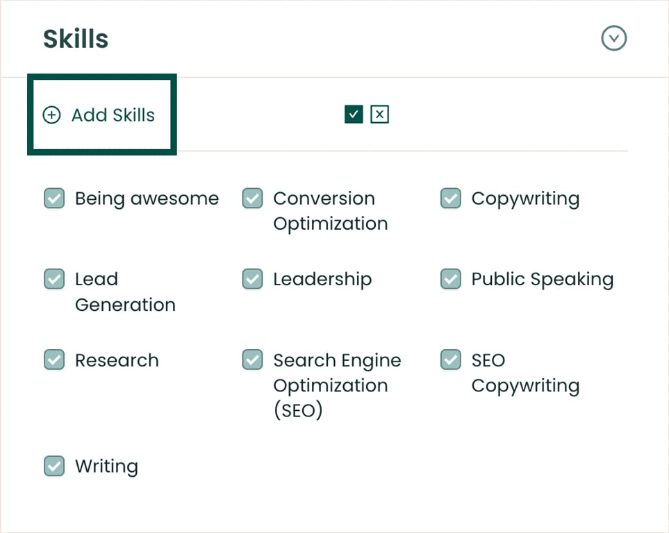 How to group in-demand skills together on your resume