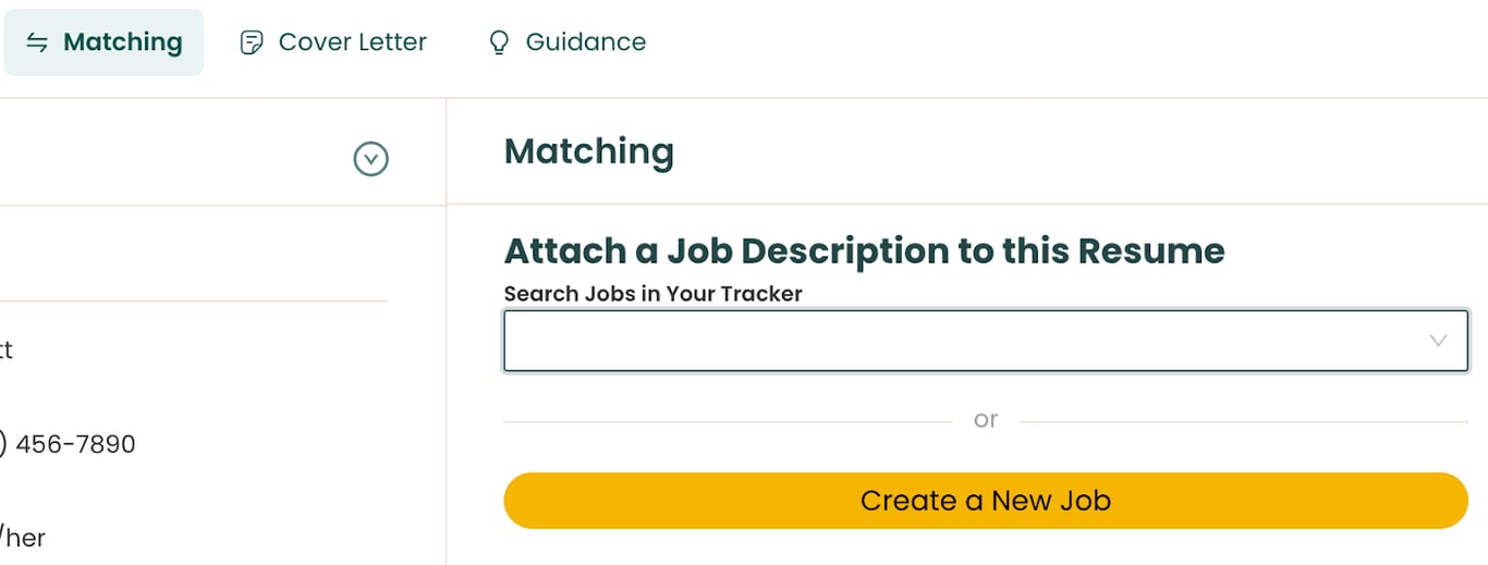 Attach a job description in Teal