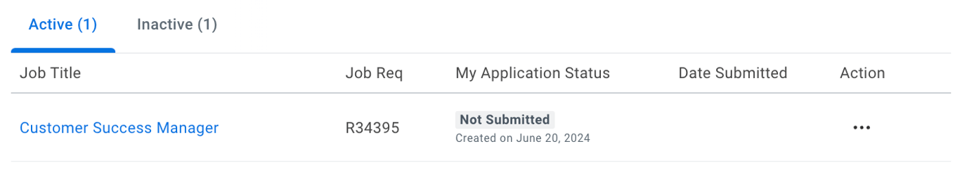 Workday candidate dashboard