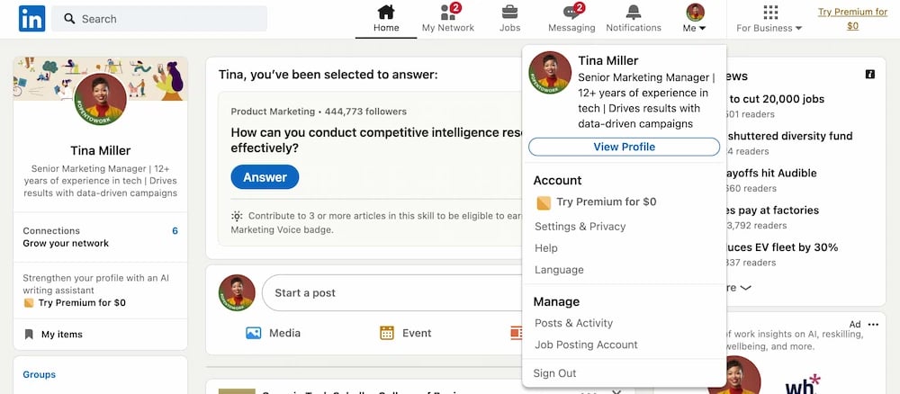 how to add work experience to linkedin