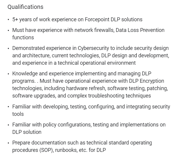 In demand cybersecurity skills