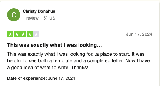 Resume Builder reviewer claims "This was exactly what I was looking for...a place to start."