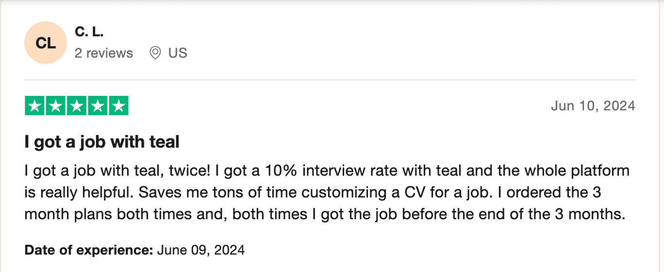 A Teal review
