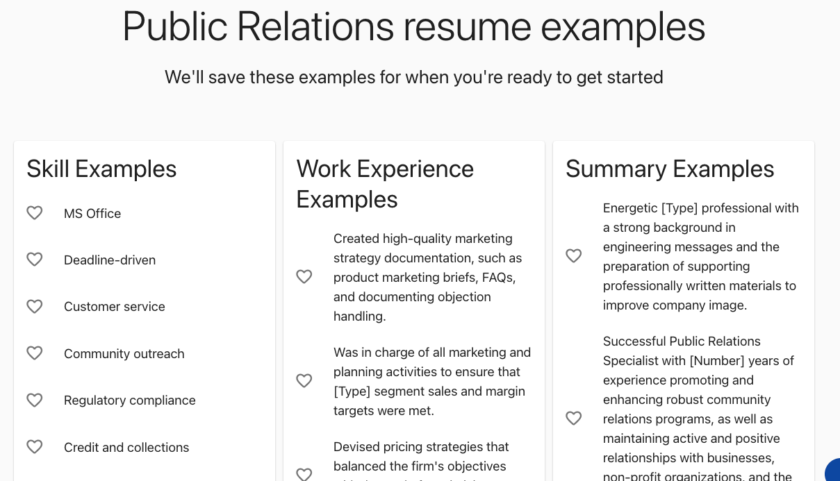 Resume examples