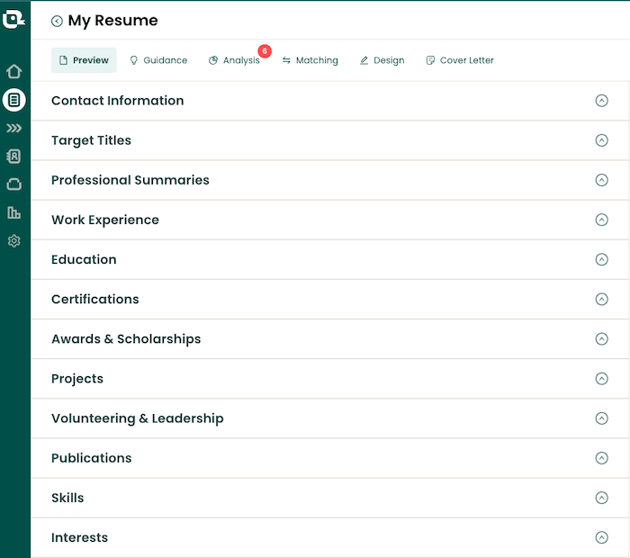 Creating a resume without resume outlines