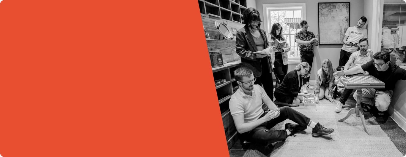 An image of the MotionApp team working together 