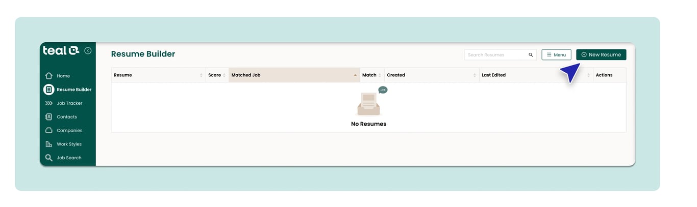 A screenshot of step two for how to add resume soft skills with Teal