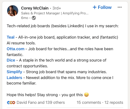 An indirect review of Ladders