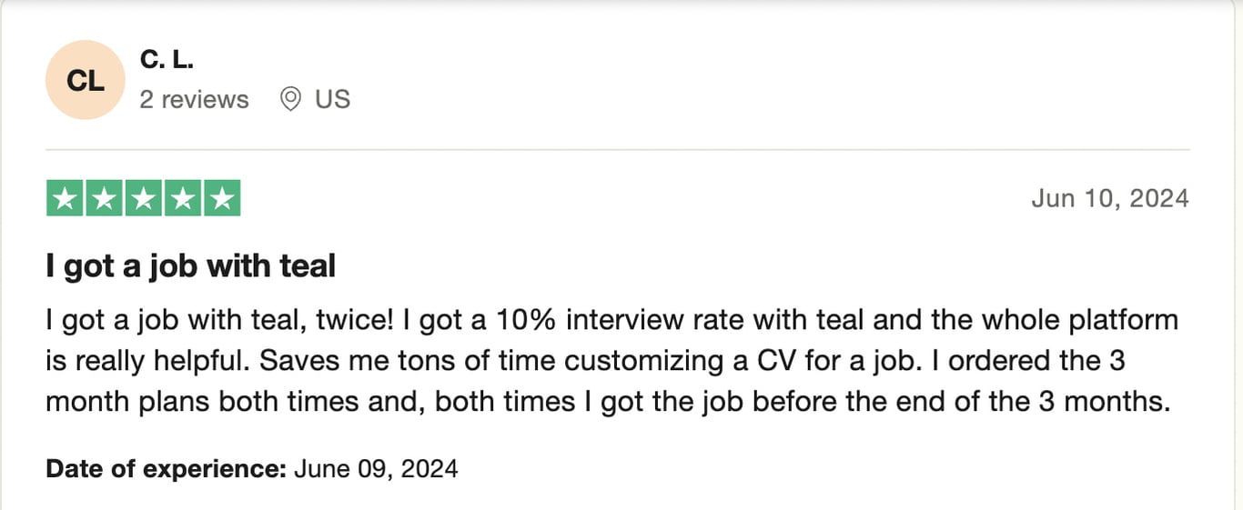 A Teal review