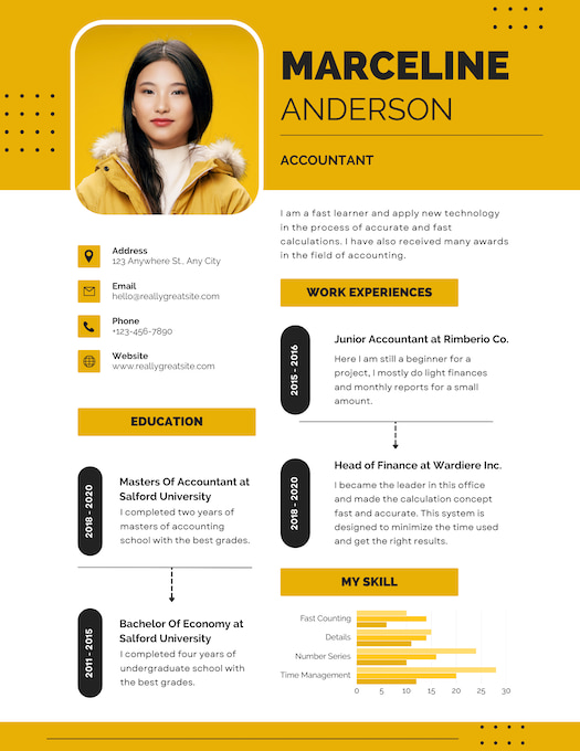 Infographic resume template