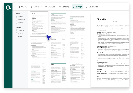How to make a resume with a template