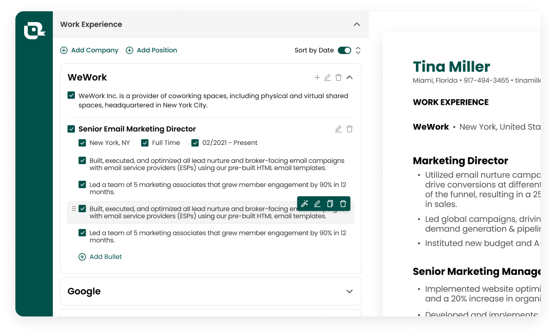 How to make a resume with a resume builder