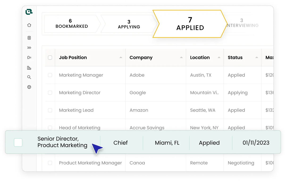 Teal's Job Tracker