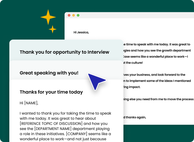 Email templates for every stage