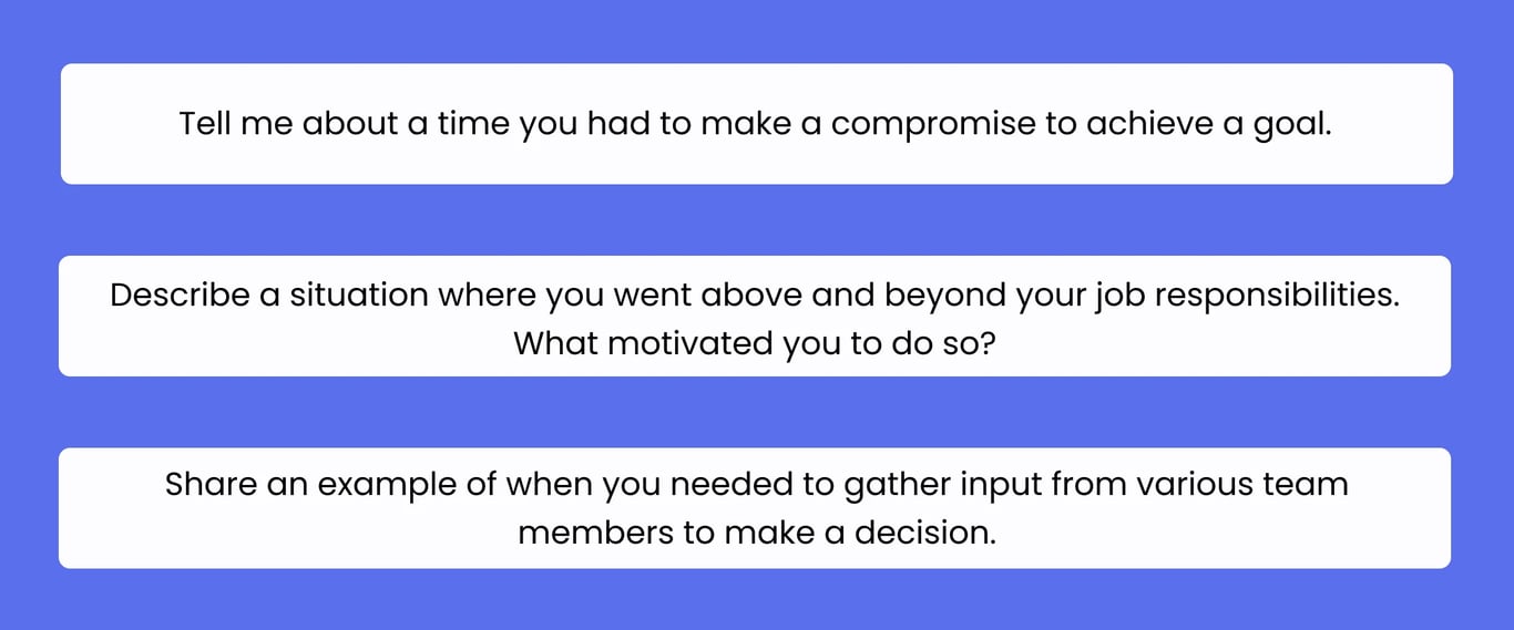 Behavioral interview questions are used to assess your past performance