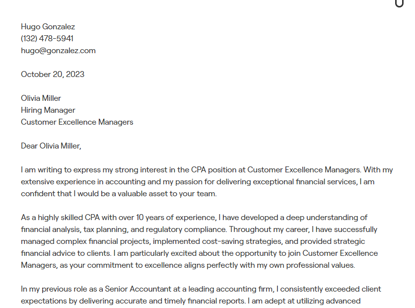 cpa cover letter
