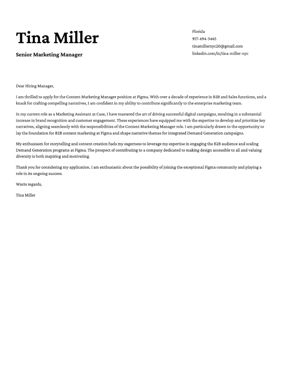 Creative cover letter template 9