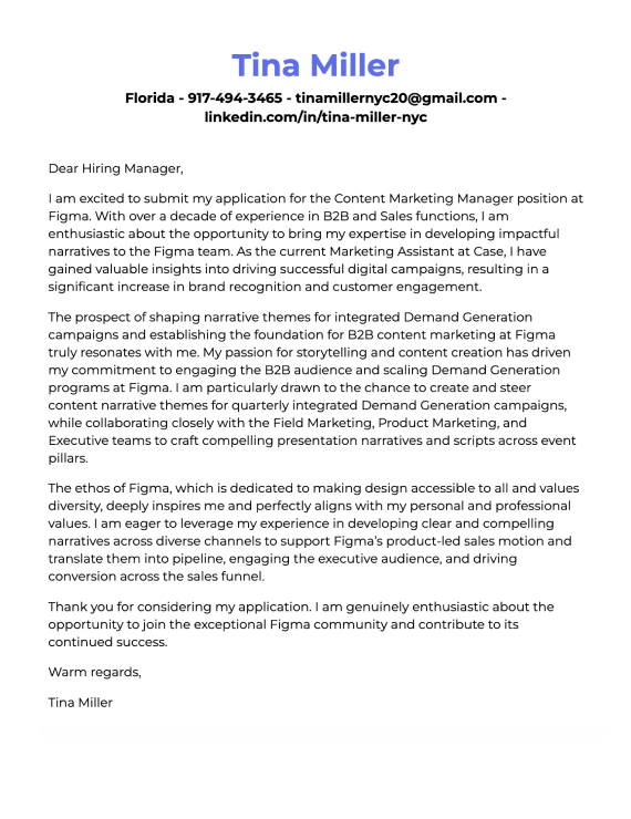 Google Docs cover letter template 3