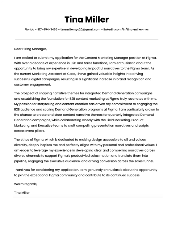 Google Docs cover letter template 4