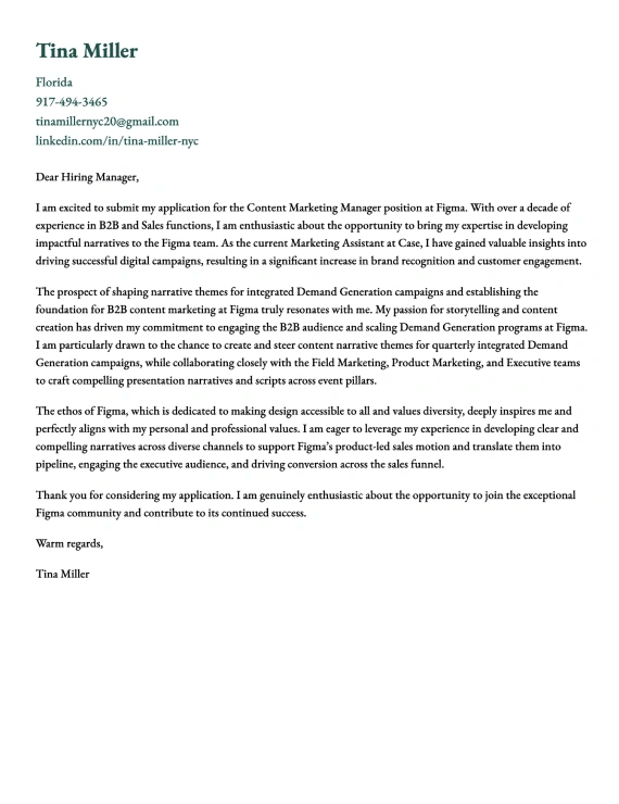 Google Docs cover letter template 7