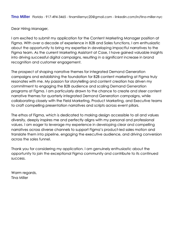 Microsoft Word cover letter template 3