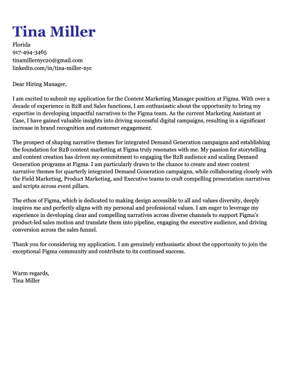 Microsoft Word cover letter template 4