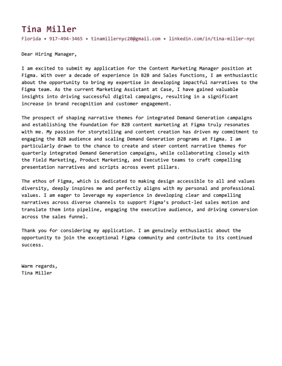 Microsoft Word cover letter template 5