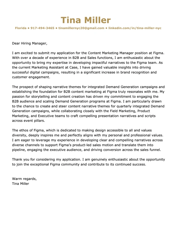 Microsoft Word cover letter template 6