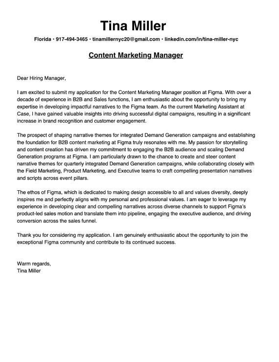 Microsoft Word cover letter template 7