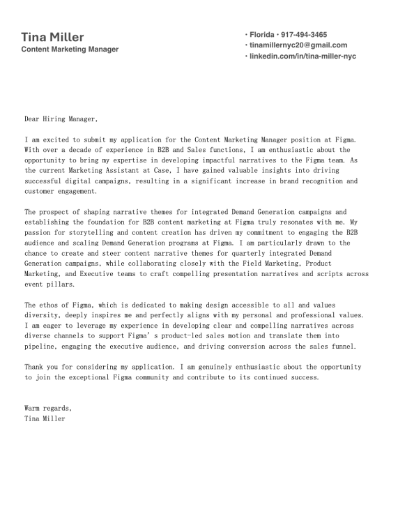 Microsoft Word cover letter template 8