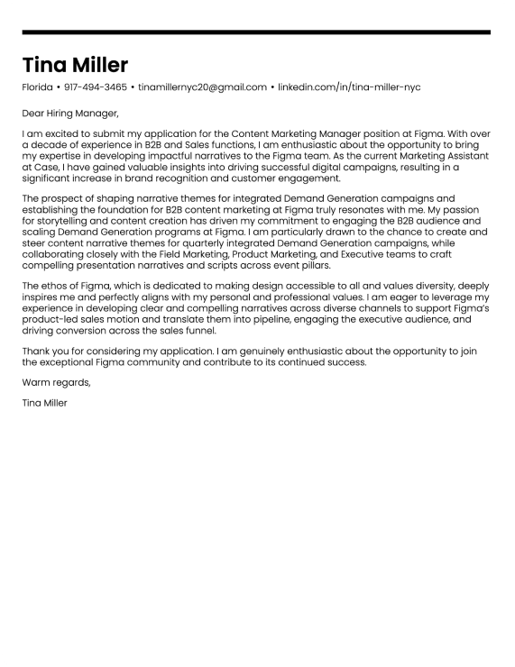 Modern cover letter template 2