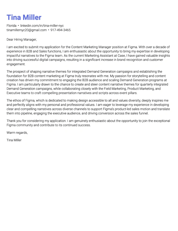 Modern cover letter template 3