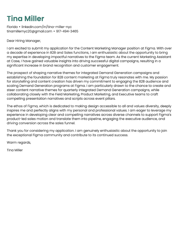 Modern cover letter template 4