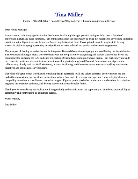 Modern cover letter template 8