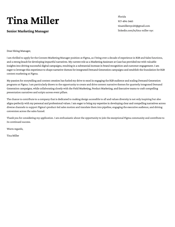 Professional cover letter template 5