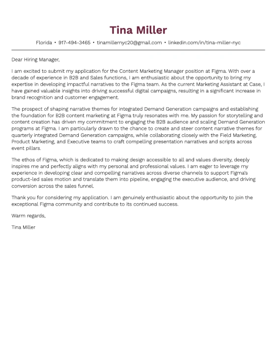 Professional cover letter template 7
