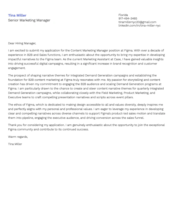 Professional cover letter template 8