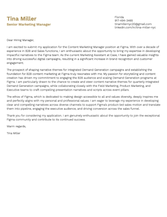 Professional cover letter template 9