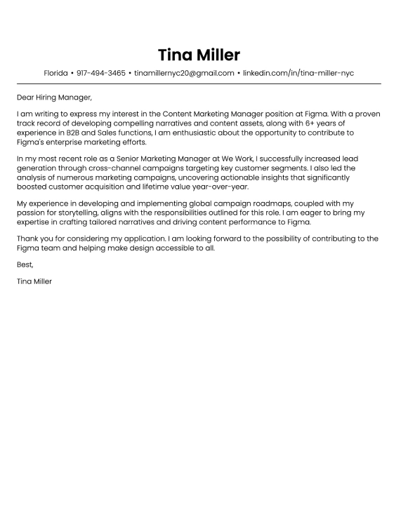 Simple cover letter template 3