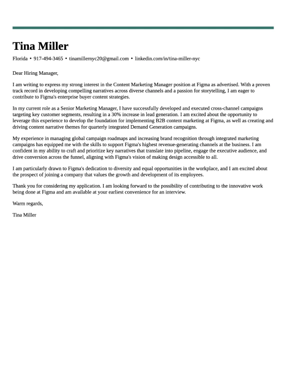 Simple cover letter template 7