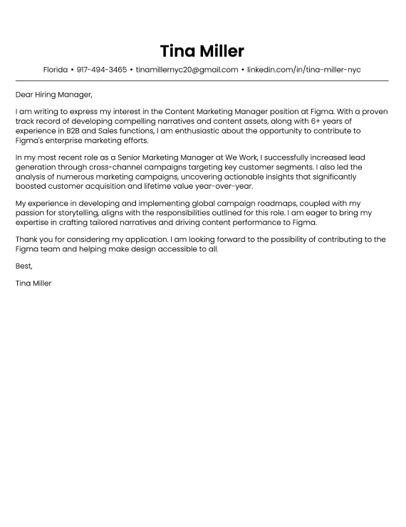 Simple cover letter template 8