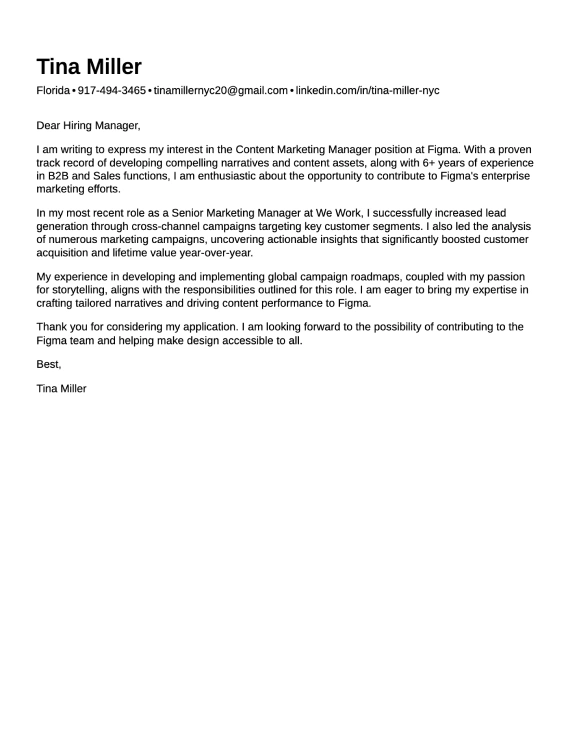 Simple cover letter template 9
