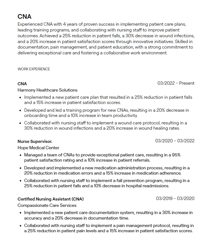 cna cv