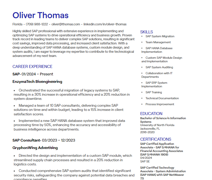sap cv